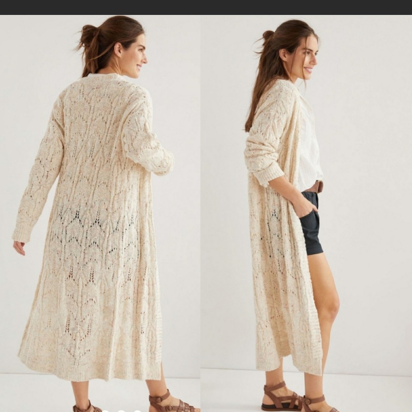 Anthropologie Pilcro Pointelle Cardigan